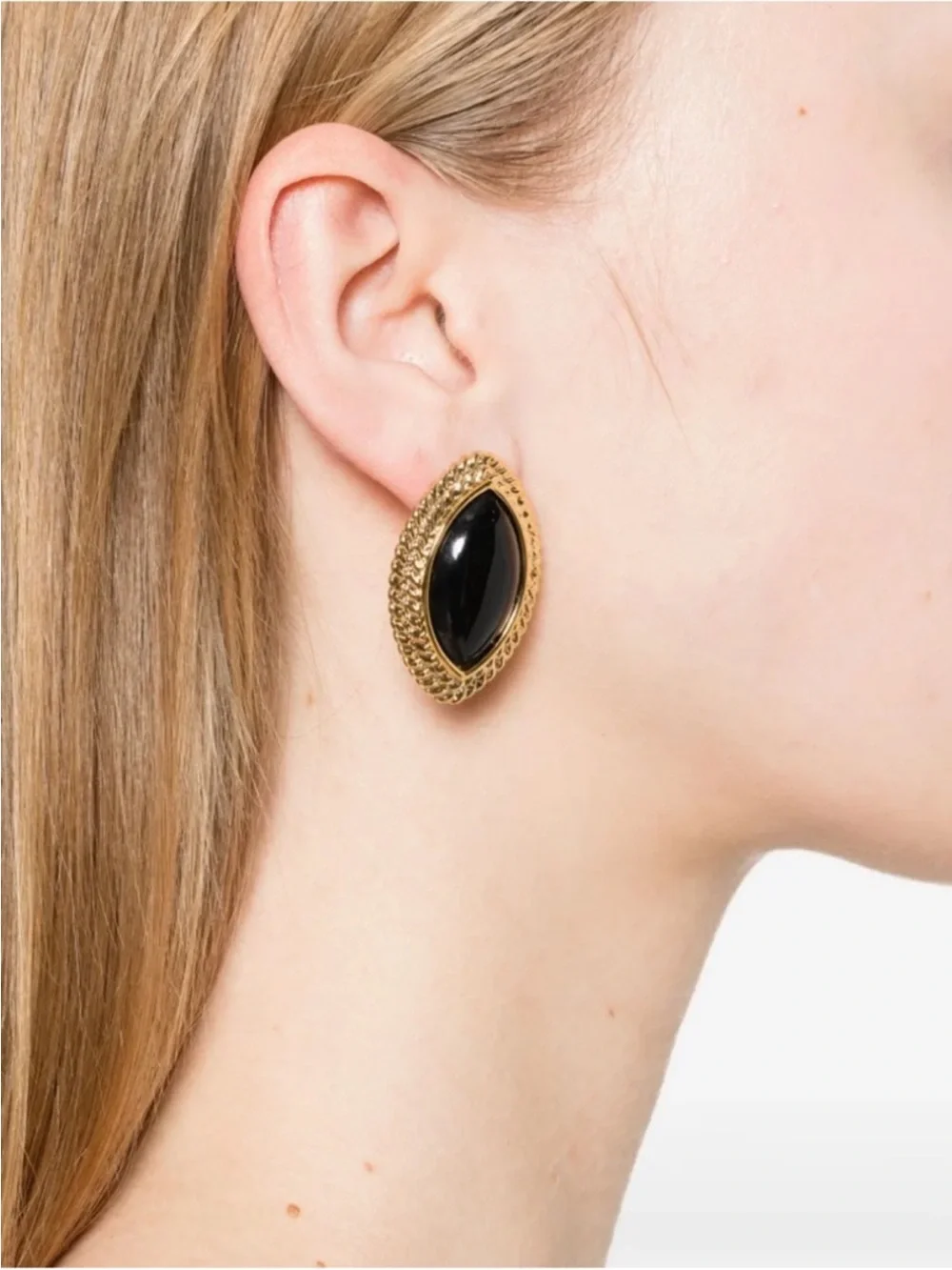 New! Midnight Black Statement Earrings NWOT (1062)